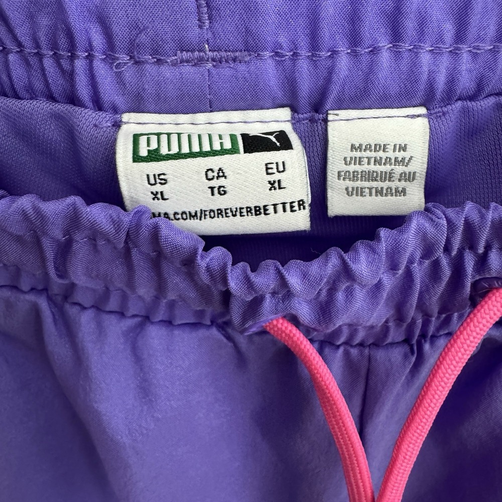 Puma TFS OG Retro Jogger Pants Sporty Luminous Purple Pink Women's XL Neon - Picture 11 of 14